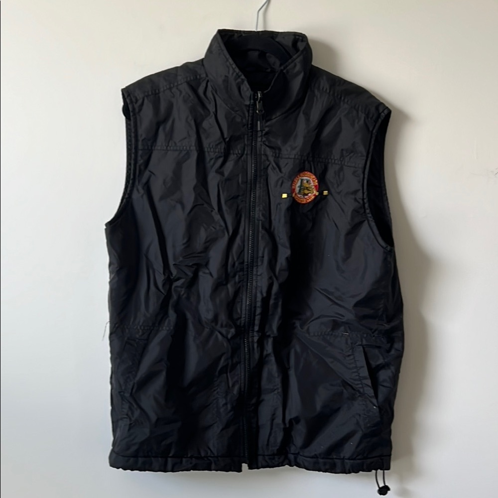 Vintage Black Halifax Mooseheads Mooster Club Vest - Size Medium